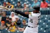 Pittsburgh Pirates' Gregory Polanco follows through for a two-run home run off Colorado Rockies starting pitcher Antonio Senzatela in the first inning of a baseball game in Pittsburgh, Thursday, May 23, 2019. (AP Photo/Gene J. Puskar)