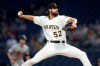 Pittsburgh Pirates reliever Clay Holmes pitches against the Miami Marlins during the third inning of a baseball game, Tuesday, Sept. 3, 2019, in Pittsburgh. (AP Photo/Keith Srakocic)