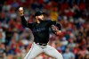 Miami Marlins' Pablo Lopez pitches during the third inning of a baseball game against the Philadelphia Phillies, Friday, Sept. 27, 2019, in Philadelphia. (AP Photo/Matt Slocum)