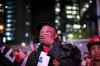 THE CANADIAN PRESS/Christopher Katsarov
Raptors fans react outside of Scotiabank Arena after the Toronto Raptors lost Game 5 of the NBA Final to the Golden State Warriors in Toronto, on Monday.