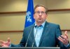 Bloc Quebecois Leader Yves-Francois Blanchet speaks to the media Tuesday, October 22, 2019 in Montreal after his party won 32 seats in the federal election. THE CANADIAN PRESS/Ryan Remiorz