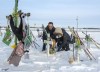 Former NHLer Chris Joseph and his wife, Andrea, whose son Jaxon was killed in the 2018 crash where 16 people died and 13 injured when a truck crashed into the Humboldt Broncos hockey team bus, visit the memorial on Wednesday, January 30, 2019 in Tisdale, Saskatchewan. THE CANADIAN PRESS/Ryan Remiorz