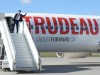 Liberal leader Justin Trudeau boards his campaign plane in Ottawa on Sunday, September 29, 2019. THE CANADIAN PRESS/Ryan Remiorz