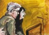 Tanya and Paul Labelle are seen giving victim impact statements in a courtroom sketch, in Melfort, Sask., on Wednesday, Jan. 30, 2019. Their son Xavier survived the collision which killed 16 of the Humboldt Broncos and support staff, but was initially reported to be among the dead. THE CANADIAN PRESS/Cloudesley Rook-Hobbs