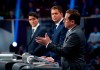 Liberal leader Justin Trudeau, left to right, Conservative leader Andrew Scheer and Bloc Quebecois leader Yves-Francois Blanchet take part in the the Federal leaders French language debate in Gatineau, Que. on Thursday, October 10, 2019. THE CANADIAN PRESS/Chris Wattie