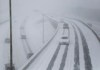 David Joles / Minneapolis Star Tribune 
Seen from the 24th Street walking bridge cars make their way slowly on I-35W in the blizzard Saturday in Minneapolis. Authorities closed several highways in southwestern Minnesota, where no travel was advised, and driving conditions were difficult across the southern half of the state.