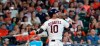 Houston Astros' Yuli Gurriel hits a grand slam against the Los Angeles Angels during the sixth inning of a baseball game Sunday, July 7, 2019, in Houston. (AP Photo/David J. Phillip)