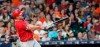 Los Angeles Angels' Mike Trout hits a home run against the Houston Astros during the eighth inning of a baseball game Friday, July 5, 2019, in Houston. (AP Photo/David J. Phillip)