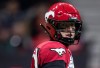 Calgary Stampeders quarterback Bo Levi Mitchell looks on during first half CFL football action against the B.C. Lions, in Vancouver, Saturday, Nov. 2, 2019. The road to a fourth straight Grey Cup title will be a little longer than usual for Mitchell and the Stampeders. THE CANADIAN PRESS/Darryl Dyck