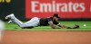 Chicago White Sox shortstop Tim Anderson dives for a ball hit by Seattle Mariners' Omar Narvaez during the fourth inning of a baseball game, Friday, Sept. 13, 2019, in Seattle. Narvaez was safe with a single. (AP Photo/Stephen Brashear)