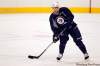 BORIS MINKEVICH / WINNIPEG FREE PRESS
Kyle Wellwood got his first taste of contact Thursday, and it wasn’t too testing.