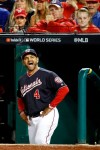 Washington Nationals manager Dave Martinez yells at the home plate umpire during the sixth inning of Game 5 of the baseball World Series against the Houston Astros Sunday, Oct. 27, 2019, in Washington. (AP Photo/Patrick Semansky)