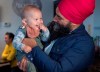 NDP Leader Jagmeet Singh hold seven-month-old Alder Tull-Best at a campaign stop in Vancouver on Tuesday, Oct. 1, 2019. THE CANADIAN PRESS/Andrew Vaughan