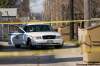 DAVID LIPNOWSKI / WINNIPEG FREE PRESS
The scene of the shooting on Boyd Avenue, in the back alley, on Sunday. A man was shot in the upper body and died.