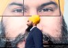 NDP leader Jagmeet Singh walks past the campaign bus during a campaign stop in Longueuil, Que. Monday September 16, 2019. THE CANADIAN PRESS/Adrian Wyld