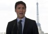 Canadian Prime Minister Justin Trudeau speaks during a news conference at the Canadian embassy in Paris, France Thursday May 16, 2019. THE CANADIAN PRESS/Adrian Wyld