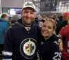 Honeymooners Ryan and Ashley Bartlette had much of their European trip planned out, but Finland wasn't on the itinerary until it was announced the Jets would be playing there. (Jason Bell / Winnipeg Free Press)
