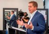 Federal Conservative leader Andrew Scheer speaks at a campaign event in Winnipeg on Tuesday September 17, 2019. Scheer says he would help parents save up to send their children to college or university by increasing the amount of money the federal government contributes to the pot. THE CANADIAN PRESS/Frank Gunn
