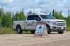 TESSA VANDERHART / WINNIPEG FREE PRESS
A roadblock was set up outside Gillam on Tuesday.