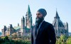 NDP Leader Jagmeet Singh is pictured with Parliament Hill in the background in Ottawa on Thursday, October 10, 2019. THE CANADIAN PRESS/Paul Chiasson
