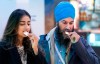 NDP Leader Jagmeet Singh and his wife Gurkiran sample cheese at the Atwater Market in Montreal, on Wednesday, October 2, 2019. THE CANADIAN PRESS/Paul Chiasson