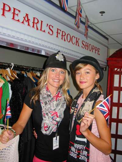 Simon Fuller
Joanne Pemkowski, and her daughter, Halle, pictured at Pearle’s Frock Shoppe at the United Kingdom pavilion.