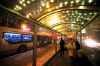 JOHN WOODS / WINNIPEG FREE PRESS
Bus passengers wait for buses on Graham Avenue in the newly lit bus shelters in Winnipeg Friday, December 20, 2019. The Downtown Biz spent $10000 to light 7 shelters with strings of Christmas lights. (John Woods / Winnipeg Free Press)