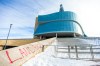 MIKAELA MACKENZIE / WINNIPEG FREE PRESS

Red spray painted graffiti at the Canadian Museum for Human Rights.