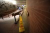 Water accumulated in various parts of the underground concourse at Portage and Main in March. (Ruth Bonneville / Winnipeg Free Press files)