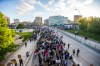 Protesters march from the Manitoba Legislative Building to The Forks during a rally organized by Justice 4 Black Lives Winnipeg. (Mikaela MacKenzie / Winnipeg Free Press)