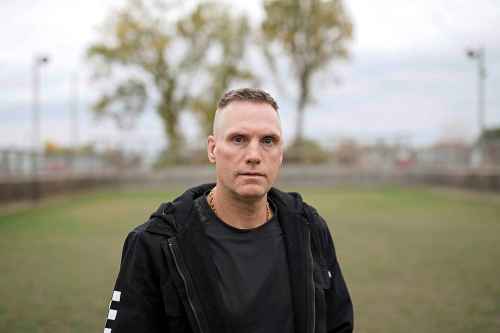 Jay MacAulay at the Central Community Centre hockey rink in Brandon. (Tim Smith for the Winnipeg Free Press)