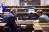 MIKAELA MACKENZIE / WINNIPEG FREE PRESS

Premier Brian Pallister (left) talks to minister of health Cameron Friesen during question period at the Manitoba Legislative Building in Winnipeg on Monday, Nov. 2, 2020. For --- story.

Winnipeg Free Press 2020