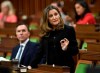 Deputy Prime Minister and Minister of Intergovernmental Affairs Chrystia Freeland rises during Question Period in the House of Commons in Ottawa, Monday July 20, 2020. THE CANADIAN PRESS/Adrian Wyld