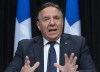 Quebec Premier Francois Legault speaks during a news conference on the COVID-19 pandemic, Tuesday, September 29, 2020 at the legislature in Quebec City. THE CANADIAN PRESS/Jacques Boissinot