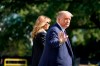 President Donald Trump and first lady Melania Trump walk to board Marine One at the White House, Tuesday, Sept. 29, 2020, in Washington, for the short trip to Andrews Air Force Base en route to Cleveland for first debate against Democrat Joe Biden. THE CANADIAN PRESS/AP/Carolyn Kaster