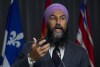 NDP leader Jagmeet Singh speaks during a news conference on Parliament Hill Thursday October 8, 2020 in Ottawa. THE CANADIAN PRESS/Adrian Wyld