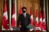 Prime Minister Justin Trudeau arrives to a press conference during the COVID pandemic in Ottawa on Tuesday, Oct. 13, 2020. More federal financial support is on its way to help Indigenous people and communities cope with the ongoing impact of the COVID-19 pandemic. THE CANADIAN PRESS/Sean Kilpatrick