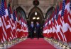 Prime Minister Justin Trudeau and US vice-president Joe Biden walk down the Hall of Honour on Parliament Hill in Ottawa on Friday, December 9, 2016. The election of Democrat Joe Biden as the next president of the United States is expected to have wide-ranging implications for Canadian politics and policy. THE CANADIAN PRESS/Patrick Doyle