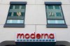 The facade of Moderna, Inc. headquarters is seen, Tuesday, Dec. 15, 2020, in Cambridge, Mass. U.S. biotech firm Moderna says its COVID-19 vaccine can now be shipped locally without requiring it to be frozen at all. THE CANADIAN PRESS/AP/Elise Amendola