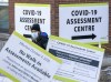 A man leaves a COVID-19 assesment centre in Toronto on Friday, Dec. 18, 2020. THE CANADIAN PRESS/Frank Gunn