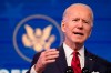 President-elect Joe Biden speaks during an event at The Queen theatre, Friday, Jan. 15, 2021, in Wilmington, Del. Transition documents suggest president-elect Joe Biden plans to block the Keystone XL pipeline on his first day in the White House. THE CANADIAN PRESS/AP-Matt Slocum