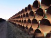 Pipes intended for the Keystone XL project are show in a yard in Gascoyne, N.D., on Wednesday April 22, 2015. THE CANADIAN PRESS/Alex Panetta