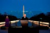 President-elect Joe Biden speaks during a COVID-19 memorial, with lights placed around the Lincoln Memorial Reflecting Pool, Tuesday, Jan. 19, 2021, in Washington. (AP Photo/Alex Brandon)