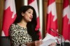 Dr. Supriya Sharma, chief medical adviser at Health Canada, holds a press conference in Ottawa on Friday, Feb. 26, 2021. Canada's chief medical adviser says her department is constantly receiving and reviewing any data on vaccines and COVID-19 variants and will be quickly ready to authorize needed boosters when they're ready. THE CANADIAN PRESS/Sean Kilpatrick