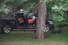 A police robot is shown near a pickup truck inside the grounds of Rideau Hall in Ottawa on Thursday, July 2, 2020. A Manitoba man who rammed a gate at Rideau Hall before arming himself and heading on foot toward Prime Minister Justin Trudeau's home last summer is expected to be sentenced today. THE CANADIAN PRESS/Adrian Wyld