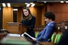 Finance Minister Chrystia Freeland delivers the federal budget in the House of Commons as Prime Minister Justin Trudeau looks on in Ottawa on Monday April 19, 2021. The Liberal government says it is moving ahead with long-simmering plans to make it easier and less expensive to obtain a criminal pardon. THE CANADIAN PRESS/Sean Kilpatrick