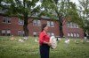 Tk'emlups te Secwepemc Chief Rosanne Casimir stands outside the former Kamloops Indian Residential School after speaking to reporters, in Kamloops, B.C., on Friday, June 4, 2021.THE CANADIAN PRESS/Darryl Dyck