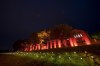 Two hundred and fifteen lights are placed on the lawn outside the Residential School in Kamloops, B.C., on June, 13, 2021. The remains of 215 children were discovered buried near the former Kamloops Indian Residential School earlier this month. THE CANADIAN PRESS/Jonathan Hayward