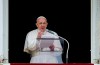 Pope Francis speaks from the window of his studio overlooking St. Peter's Square at The Vatican to a crowd of faithful and pilgrims gathered for the Sunday Angelus noon prayer, on June 6, 2021. THE CANADIAN PRESS/AP, Domenico Stinellis