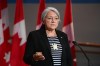 Mary Simon speaks during an announcement at the Canadian Museum of History in Gatineau, Que., on Tuesday, July 6, 2021. Simon, an Inuk leader and former Canadian diplomat, has been named as Canada's next Governor General — the first Indigenous person to serve in the role. THE CANADIAN PRESS/Sean Kilpatrick